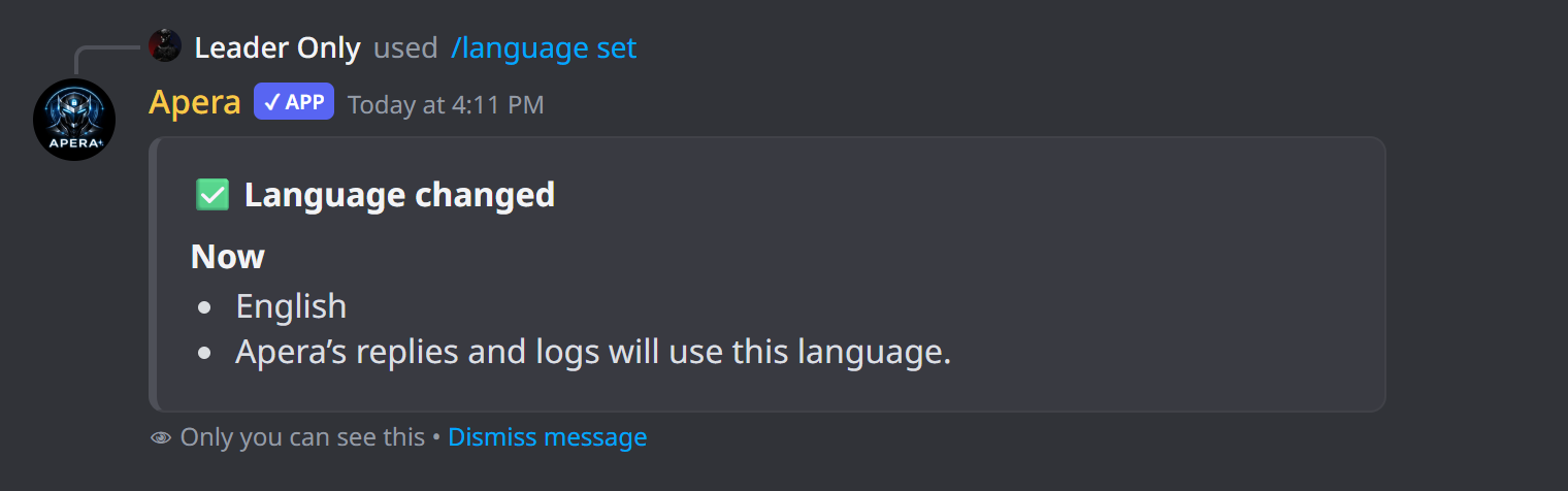 /language set ile dili değiştirmek