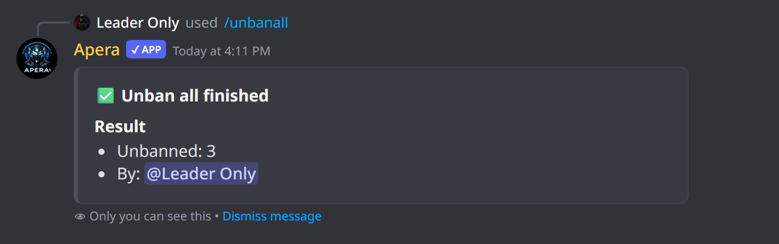 /unbanall ne yanıt verir