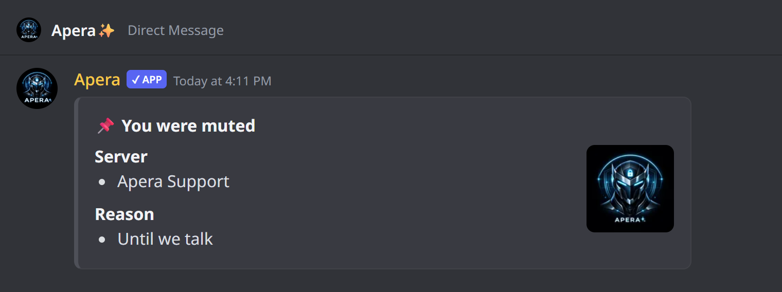 Üyenin DM'den aldığı